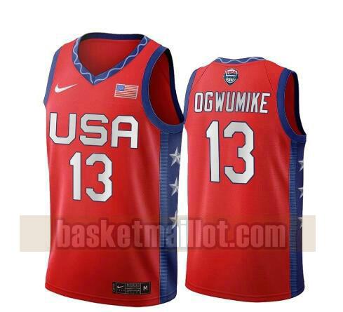 maillot nba USA 2020 USA Olimpicos 2020 homme Nneka Ogwumike 13 rouge