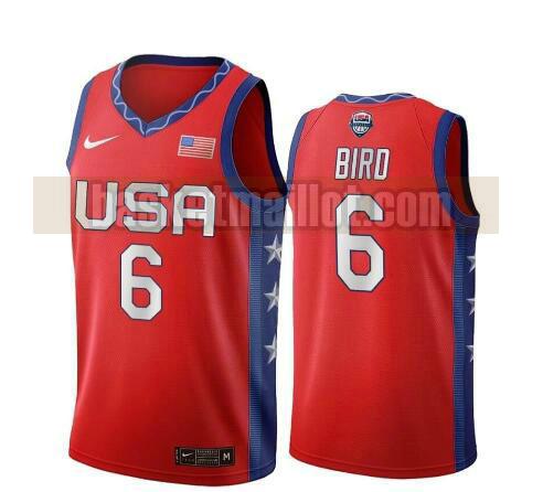 maillot nba USA 2020 USA Olimpicos 2020 homme Sue Bird 6 rouge