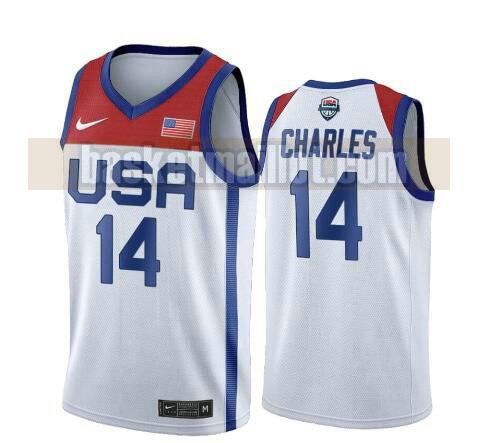 maillot nba USA 2020 USA Olimpicos 2020 homme Tina Charles 14 blanc