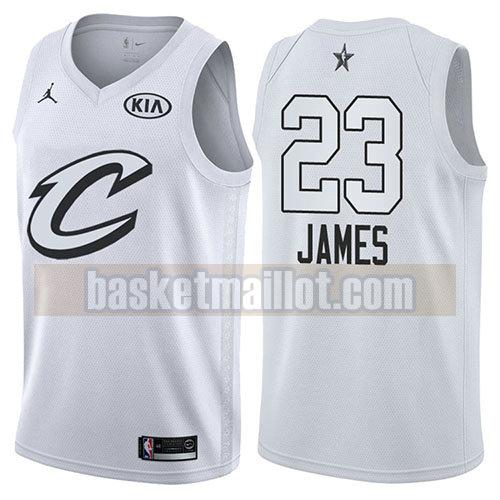 maillot nba all star 2018 homme Lebron James 23 blanc