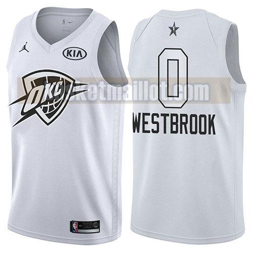 maillot nba all star 2018 homme Russell Westbrook 0 blanc