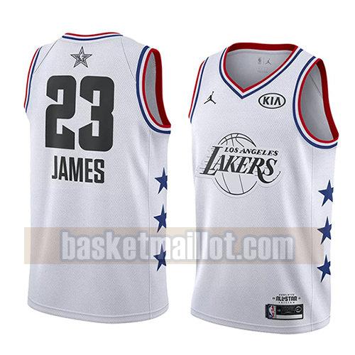 maillot nba all star 2019 homme Lebron James 23 blanc