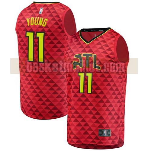 maillot nba atlanta hawks alterner homme Trae Young 11 rouge