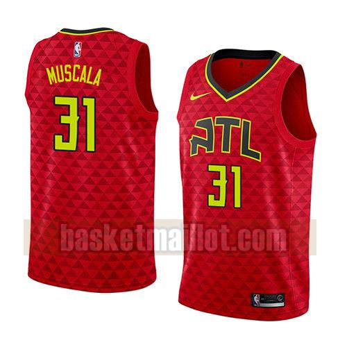 maillot nba atlanta hawks déclaration 2018 homme Mike Muscala 31 rouge