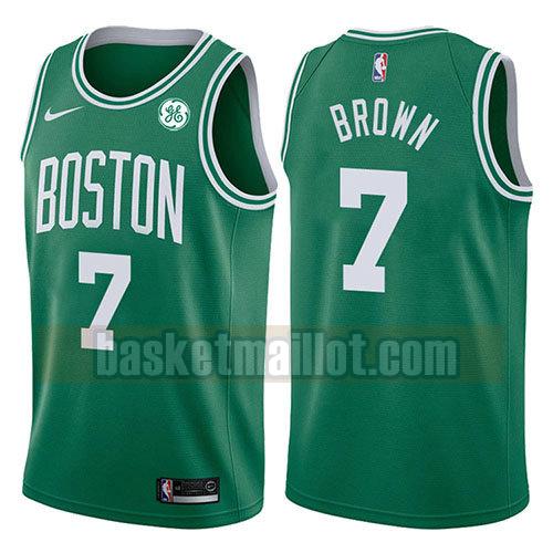 maillot nba boston celtics 2017-18 homme Jaylen Brown 7 verde