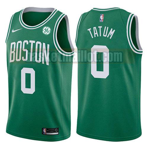 maillot nba boston celtics 2017-18 homme Jayson Tatum 0 verde