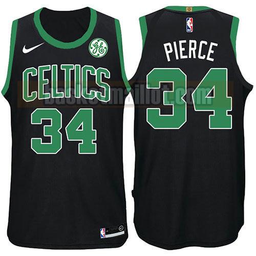 maillot nba boston celtics déclaration 2017-18 homme Paul Pierce 34 noir