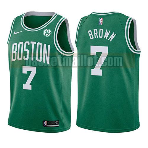 maillot nba boston celtics icône 2017-18 enfant Jaylen Brown 7 verde