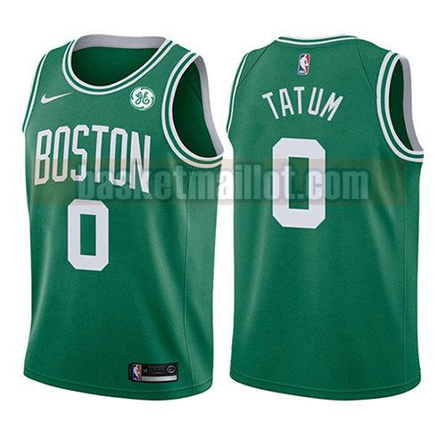 maillot nba boston celtics icône 2017-18 enfant Jayson Tatum 0 verde