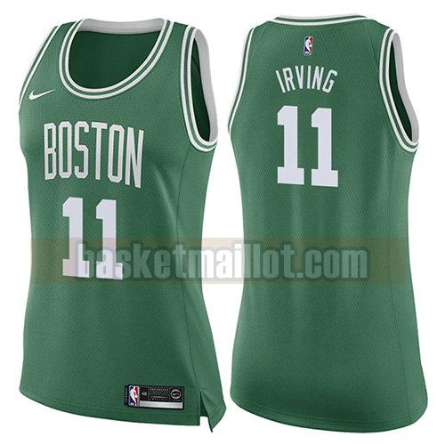 maillot nba boston celtics icône 2017-18 femme Kyrie Irving 11 verde
