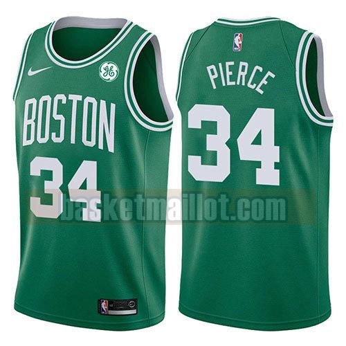 maillot nba boston celtics icône 2017-18 homme Paul Pierce 34 verde