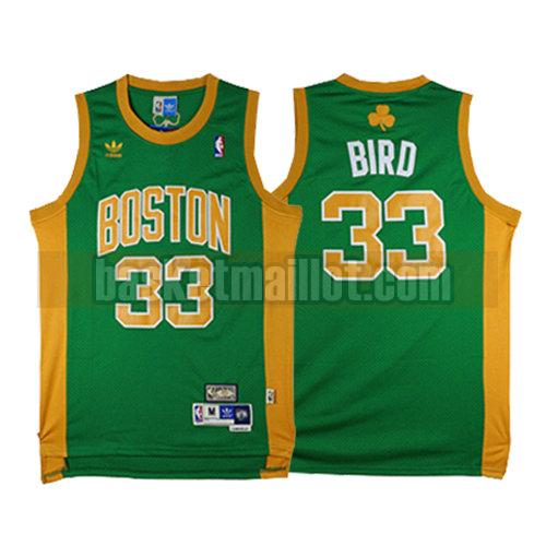 maillot nba boston celtics rétros homme Larry Bird 33 verde