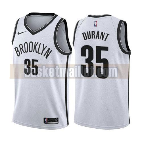 maillot nba brooklyn nets association 2019-20 homme Kevin Durant 35 blanc