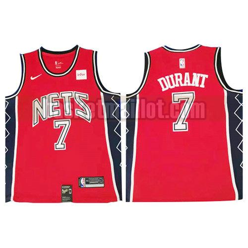 maillot nba brooklyn nets rétro homme Kevin Durant 35 rouge