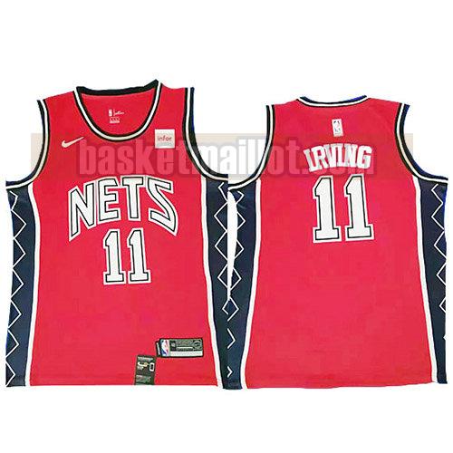 maillot nba brooklyn nets rétro homme Kyrie Irving 11 rouge