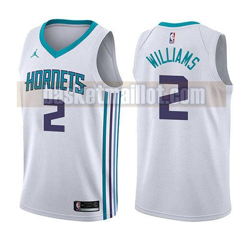 maillot nba charlotte hornets association 2017-18 homme Marvin Williams 2 blanc