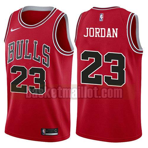 maillot nba chicago bulls 2017-18 homme Michael Jordan 23 rouge