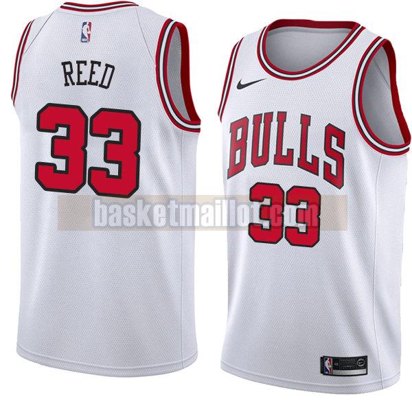maillot nba chicago bulls association 2018 homme Willie Reed 33 blanc