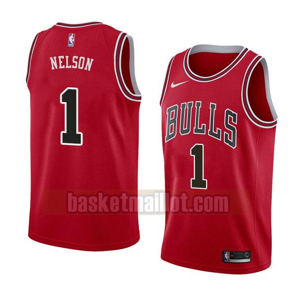 maillot nba chicago bulls icône 2018 homme Jameer Nelson 1 rouge