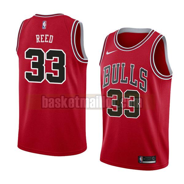 maillot nba chicago bulls icône 2018 homme Willie Reed 33 rouge