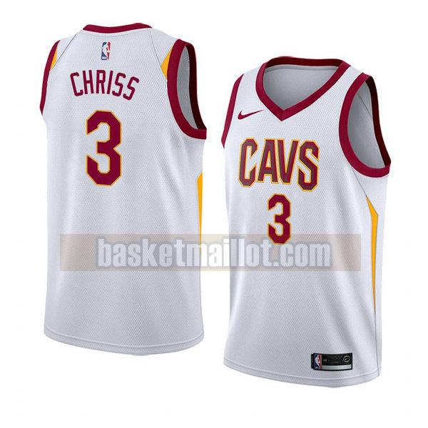 maillot nba cleveland cavaliers association 2018 homme Marquese Chriss 3 blanc