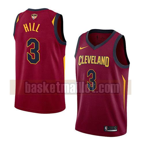 maillot nba cleveland cavaliers icône 2017-18 finali vincolati homme George Hill 3 rouge