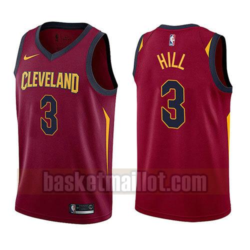 maillot nba cleveland cavaliers icône 2017-18 homme George Hill 3 rouge