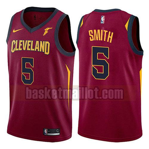maillot nba cleveland cavaliers icône 2017-18 homme J.r. Smith 5 rouge