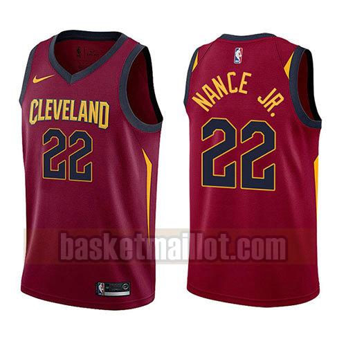 maillot nba cleveland cavaliers icône 2017-18 homme Larry Nance 22 rouge