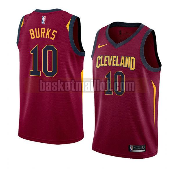 maillot nba cleveland cavaliers icône 2018 homme Alec Burks 10 rouge