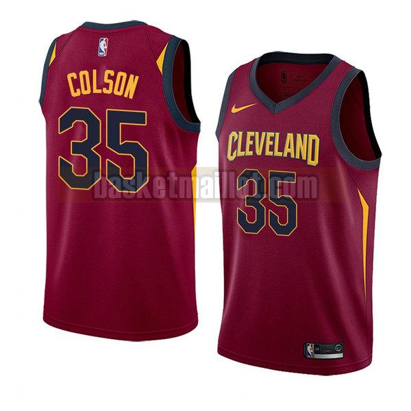 maillot nba cleveland cavaliers icône 2018 homme Bonzie Colson 35 rouge