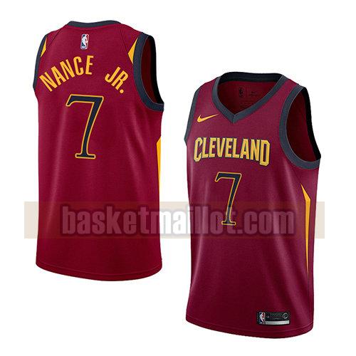 maillot nba cleveland cavaliers icône 2018 homme Larry Nance 7 rouge