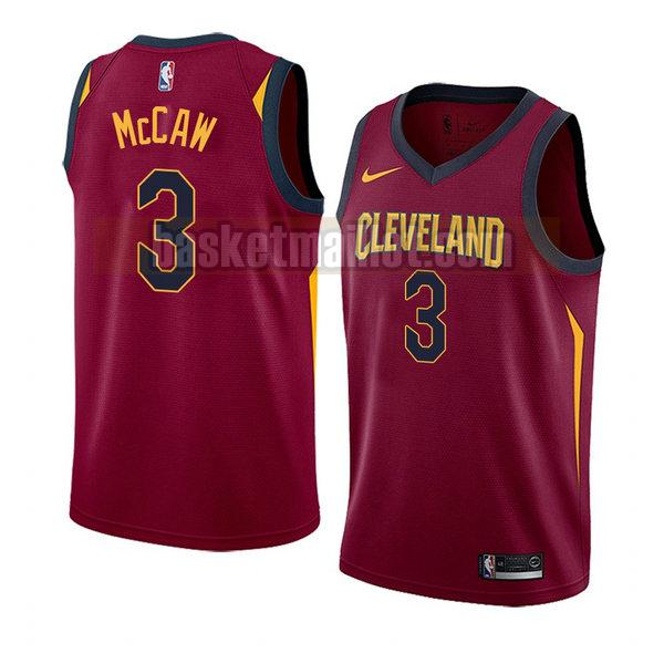 maillot nba cleveland cavaliers icône 2018 homme Patrick Mccaw 3 rouge