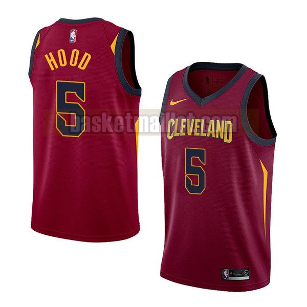 maillot nba cleveland cavaliers icône 2018 homme Rodney Hood 5 rouge