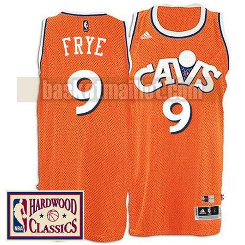 maillot nba cleveland cavaliers rétro homme Channing Frye 9 orange