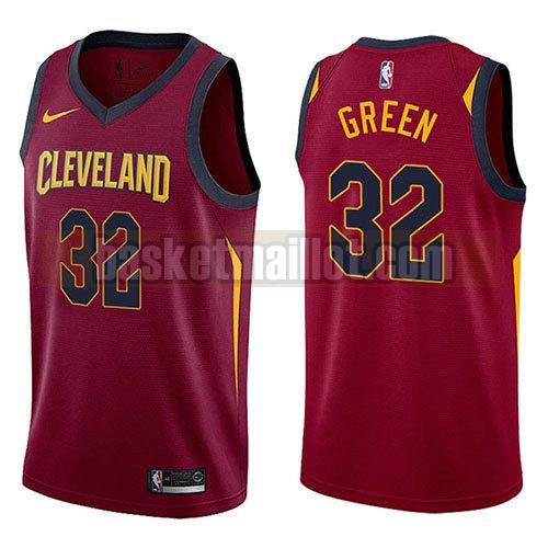 maillot nba cleveland cavaliers swingman icône 2017-18 homme Jeff Green 32 rouge