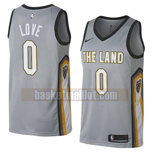maillot nba cleveland cavaliers ville 2018 homme Kevin Love 0 gris