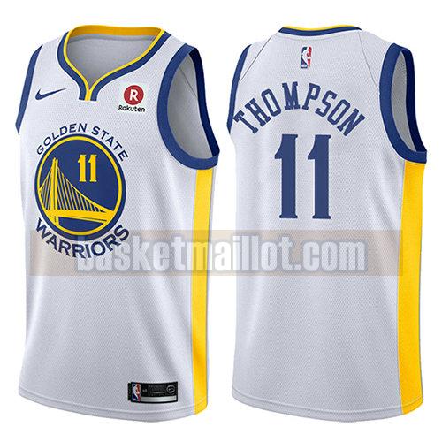 maillot nba golden state warriors 2017-18 homme Klay Thompson 11 blanc