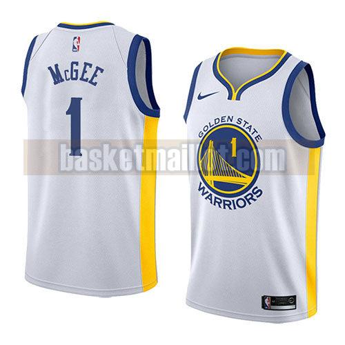 maillot nba golden state warriors association 2018 homme Javale Mcgee 1 blanc