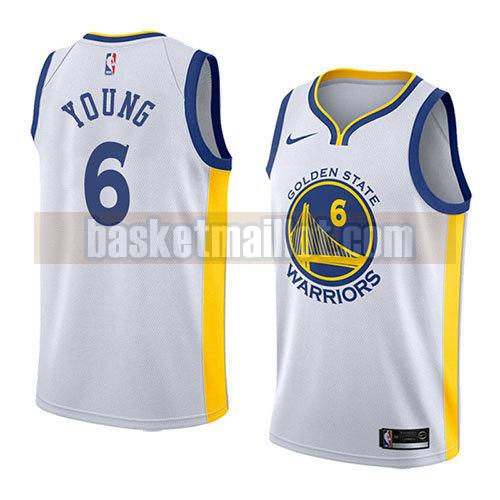 maillot nba golden state warriors association 2018 homme Nick Young 6 blanc
