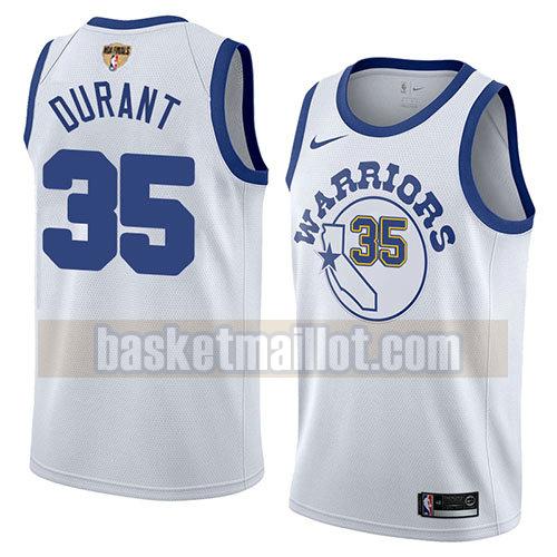 maillot nba golden state warriors classic 2017-18 homme Kevin Durant 35 blanc