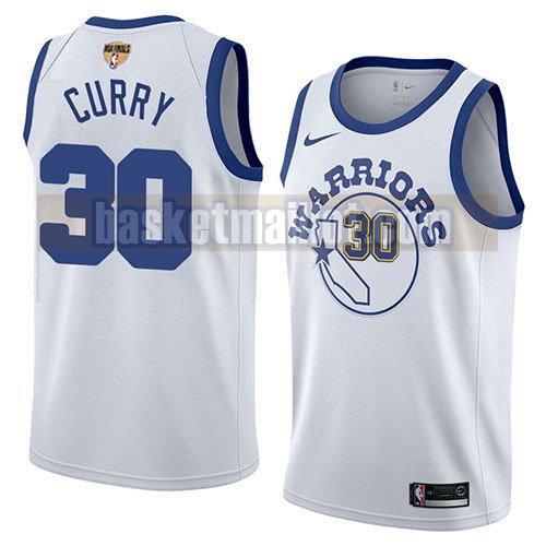 maillot nba golden state warriors classic 2017-18 homme Stephen Curry 30 blanc