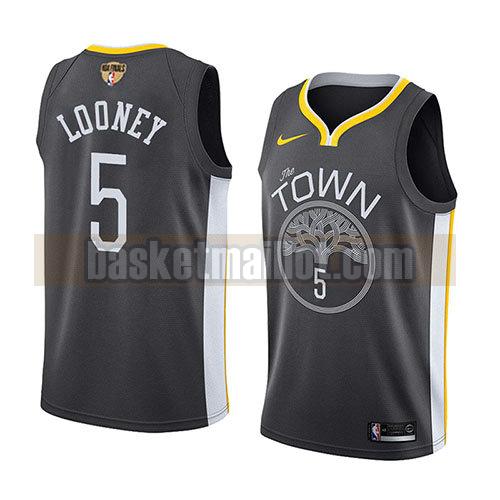 maillot nba golden state warriors déclaration 2017-18 homme Kevon Looney 5 gris