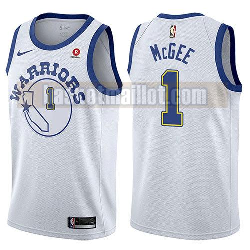 maillot nba golden state warriors hardwood classic 2017-18 homme Javale Mcgee 1 blanc