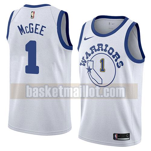 maillot nba golden state warriors hardwood classic 2018 homme Javale Mcgee 1 blanc