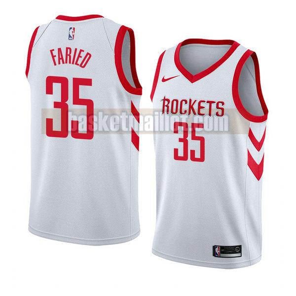 maillot nba houston rockets association 2018 homme Kenneth Faried 35 blanc