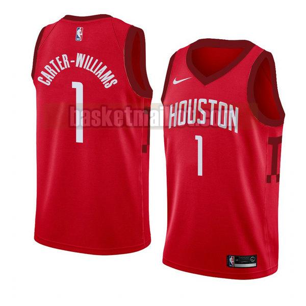 maillot nba houston rockets earned 2018-19 homme Michael Carter-Williams 1 rouge