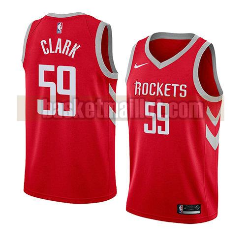 maillot nba houston rockets icône 2018 homme Gary Clark 59 rouge