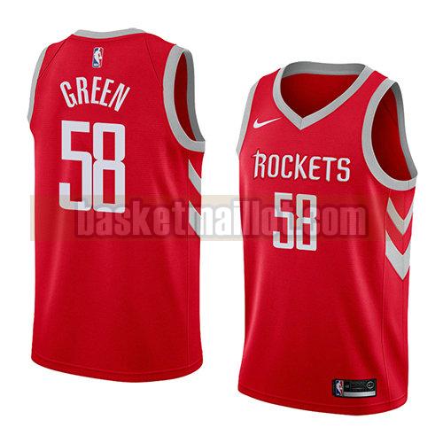 maillot nba houston rockets icône 2018 homme Gerald Green 58 rouge