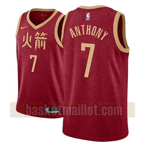 maillot nba houston rockets ville 2018-19 homme Carmelo Anthony 7 rouge